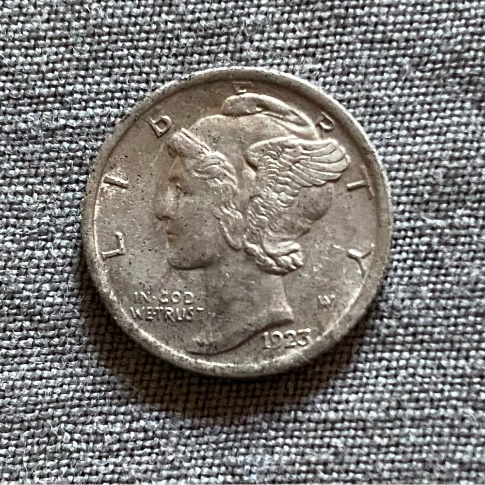 1923 Mercury Silver Dime US Coin
